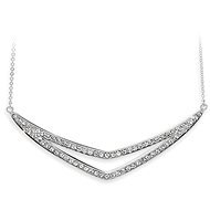 JSB Bijoux Boomerang Necklace with Swarovski Crystal Stones - Necklace