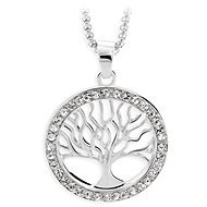 JSB Bijoux Náhrdelník Strom života s krištáľovými kameňmi Swarovski® (biely) - Náhrdelník
