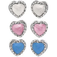 JSB Bijoux Hearts Earrings Set with Swarovski Crystal Stones - Jewellery Gift Set