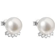 EVOLUTION GROUP 21020.1 Pendant with River Pearl AAA 8-9mm and Zircons (925/1000, 2g, White) - Earrings