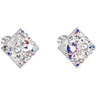 EVOLUTION GROUP 31169.9 crystal AB earrings decorated with Swarovski® crystals (925/1000, 1 g) - Earrings