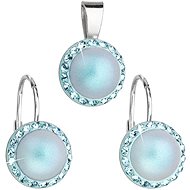 EVOLUTION GROUP 39091.3 Light Blue Set Decorated Swarovski® Crystals (925/1000, 2g) - Jewellery Gift Set