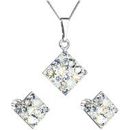 EVOLUTION GROUP 39126.3 Light Sapphire Set Decorated with Swarovski® Crystals (925/1000, 2g) - Jewellery Gift Set