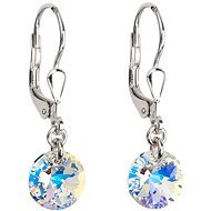EVOLUTION GROUP 31134.2 Crystal AB Earrings Decorated with Swarovski® Crystals with AB Effect (925/1000, 1g) - Earrings