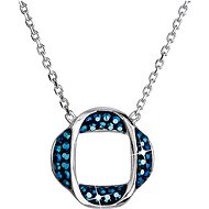 EVOLUTION GROUP 32016.5 metallic blue necklace decorated with Swarovski® crystals (925/1000, 4 g) - Necklace