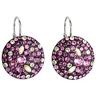EVOLUTION GROUP 31161.3 amethyst earrings decorated with Swarovski® crystals (925/1000, 3 g) - Earrings