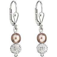 EVOLUTION GROUP 31244.3 Bronze Earrings Decorated with Swarovski® Crystals (925/1000, 2g) - Earrings