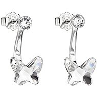 EVOLUTION GROUP 31247.1 Crystal Earrings Doubly Decorated with Swarovski® Crystals (925/1000, 0.7g) - Earrings