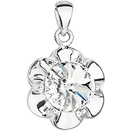 EVOLUTION GROUP 34230.1 Flower Decorated with Swarovski® Crystals (925/1000, 1.7g, White) - Charm