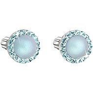 EVOLUTION GROUP 31314.3 Light Blue with Swarovski® Crystals and Pearl (Silver 925/1000; 1.2g) - Earrings