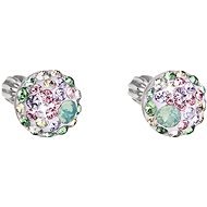 EVOLUTION GROUP 31336.3 Pink Green with Swarovski® Crystals (Silver 925/1000; 1g) - Earrings