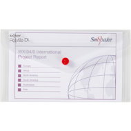 SNOPAKE Polyfile with print DL, clear - pack of 5 - Document Folder