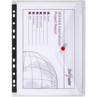 PP hanging tags with button A4, 0.18 mm - Document Folder