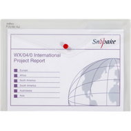 SNOPAKE Polyfile with print A4, clear - Document Folder