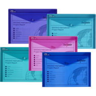 SNOPAKE Polyfile with print A4, electra - pack of 5 - Document Folder