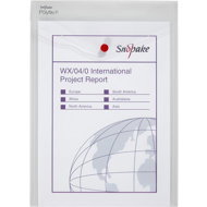 SNOPAKE Polyfile with print P, A4, clear - Document Folder
