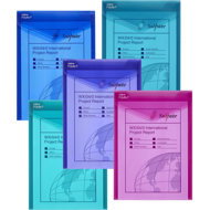 SNOPAKE Polyfile with print P, A4, electra - pack of 5 - Document Folder