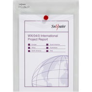 SNOPAKE Polyfile mit Knopf P, A5, klar - 5er-Pack - Dokumentenmappe