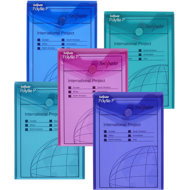 SNOPAKE Polyfile with print P A6, electra - pack of 5 - Document Folder