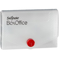 SNOPAKE with snap, plastic, clear - Business Card Holder