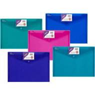 SNOPAKE Polyfile with ID print, A4, electra - pack of 5 - Document Folder