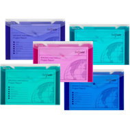 SNOPAKE Polyfile Trio with print, 35.5 x 24 cm, electra - pack of 5 - Document Folder
