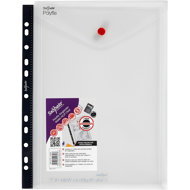 SNOPAKE PP extended hanging with button A4, 0.2 mm - Document Folder