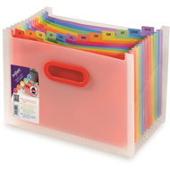 SNOPAKE Rainbow A4 desktop folding, 13 compartments - Document Folder
