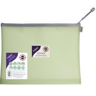 SNOPAKE EVA Pastel Mesh with HC zipper, 36 x 27.5 cm, pastel green - Document Folder