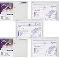 SNOPAKE Polyfile Popper Wallet A4, Clear - Pack of 5 - Document Folder
