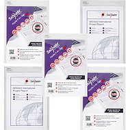 SNOPAKE Polyfile P Popper Wallet, A4, Clear - Pack of 5 - Document Folder
