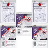 SNOPAKE Polyfile P Popper Wallet A7, Clear - Pack of 5 - Document Folder
