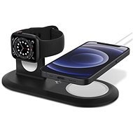 Spigen MagSafe Charger & Apple Watch stand 2in1 MagFit Duo Black - Telefontartó