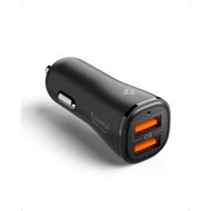 Spigen Essential 30W Car Charger EV302 Black - Car Charger