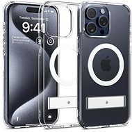 Spigen Caseology Capella iPhone 15 Pro Max MagSafe clear white tok támasztékkal - Telefon tok