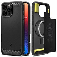 Spigen Rugged Armor MagSafe Matte Black iPhone 16 Pro Max - Phone Cover