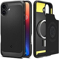 Spigen Rugged Armor MagSafe Matte Black iPhone 16 Plus - Phone Cover