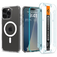 Spigen Ultra Hybrid MagSafe White + Glass tR EZ Fit Pack iPhone 16 Pro Max - Phone Cover
