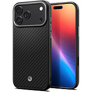 Spigen Enzo Aramid T Black Silver iPhone 17 Pro - Phone Cover