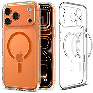 Spigen Ultra Hybrid MagSafe Clear Orange iPhone 17 Pro Max - Phone Cover