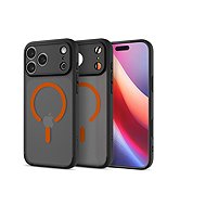 Spigen Ultra Hybrid MagSafe Frost Black Orange iPhone 18 Pro/17 Pro - Phone Cover