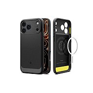 Spigen Rugged Armor MagSafe Matte Black iPhone 18 Pro/17 Pro - Phone Cover