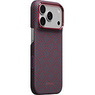 Pitaka Edge Case Argyle Blue's Red for iPhone 18 Pro/17 Pro - Phone Cover