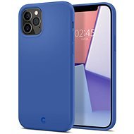 Spigen Silicone, Navy, iPhone 12/iPhone 12 Pro - Phone Cover