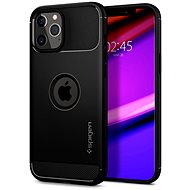 Spigen Rugged Armor, Black, iPhone 12 Pro Max - Phone Cover