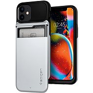 Spigen Slim Armor Wallet, Silver, iPhone 12 mini - Phone Cover