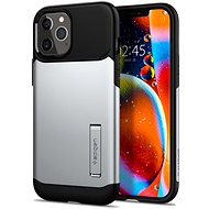 Spigen Slim Armor, Silver, iPhone 12 Pro Max - Phone Cover