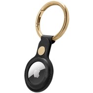 Spigen Cyrill Basic Leather Black AirTag - AirTag Key Ring