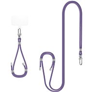 Spigen Universal Set 2 (Cross Body Strap 1P + Wrist Strap 1P + ConTag2 1P) Deep Purple - Phone Lanyard