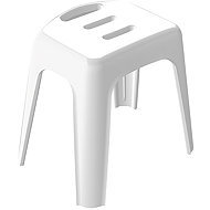 SPIRELLA Shower seat HOCKER, white, plastic, 47 cm, up to 130 kg - Cushion Seat